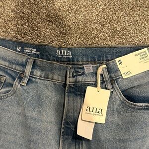 A.N.A highest rise vintage straight - never worn - with tags